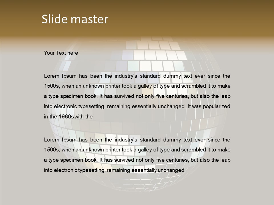 Nightlife Round Night PowerPoint Template