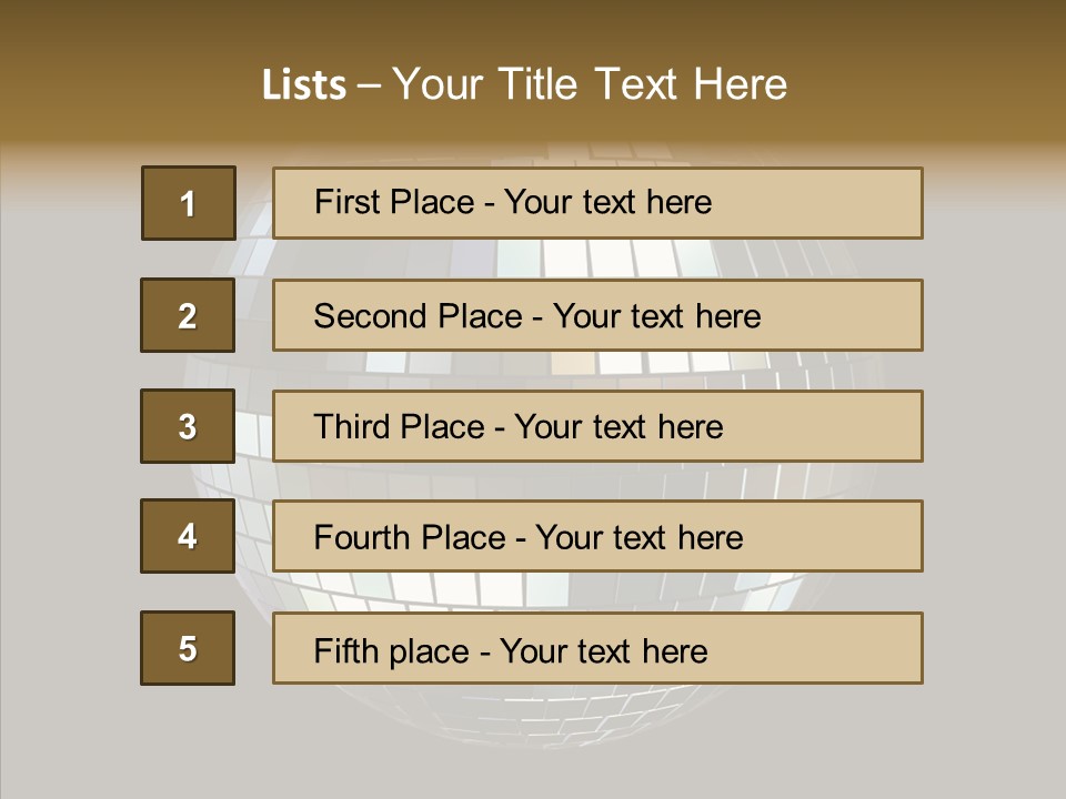 Nightlife Round Night PowerPoint Template