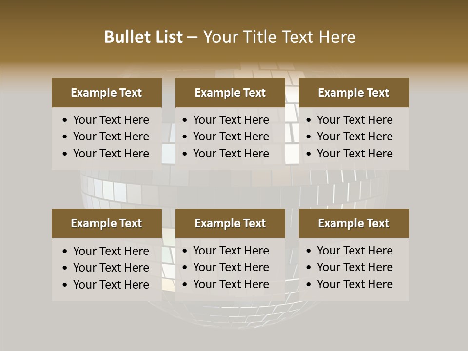 Nightlife Round Night PowerPoint Template