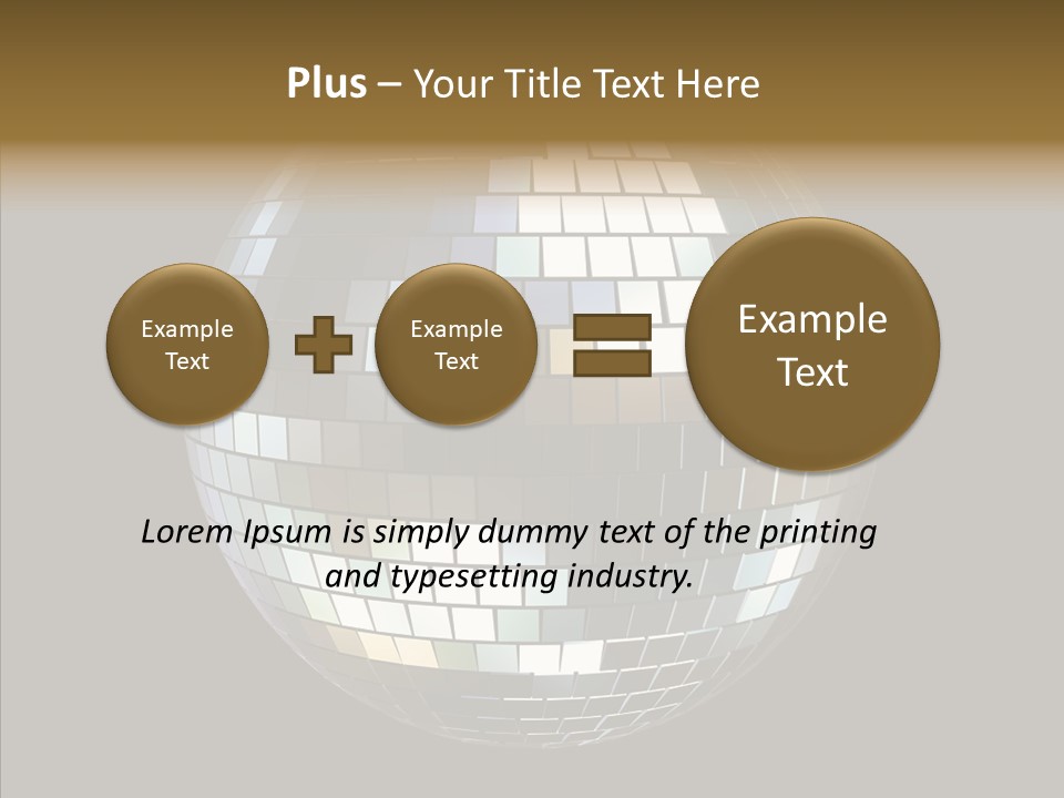 Nightlife Round Night PowerPoint Template