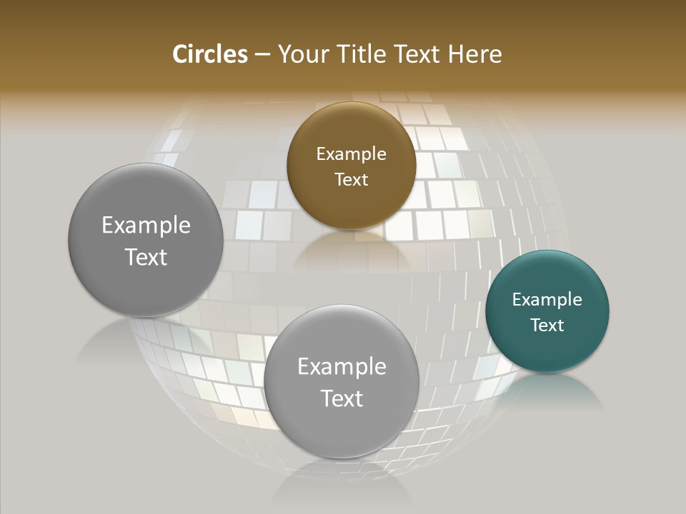 Nightlife Round Night PowerPoint Template