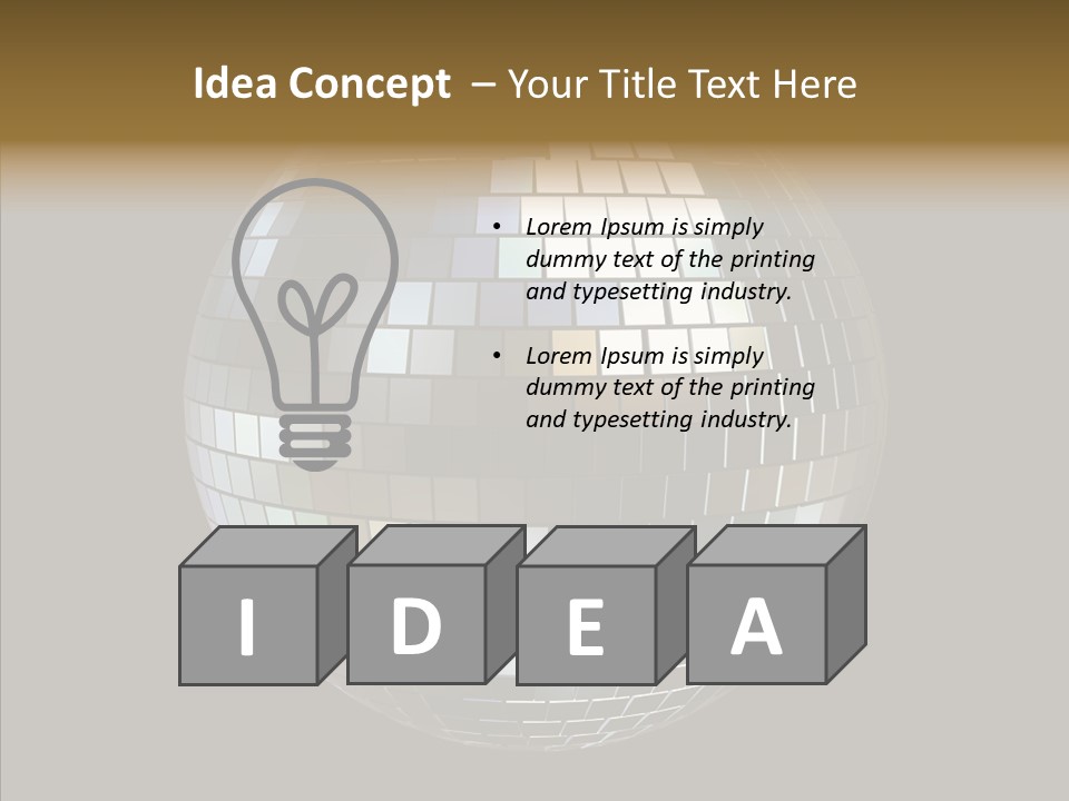 Nightlife Round Night PowerPoint Template