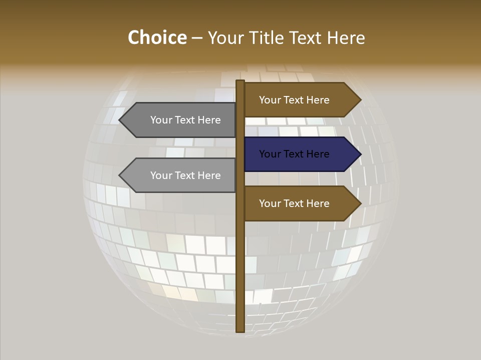 Nightlife Round Night PowerPoint Template