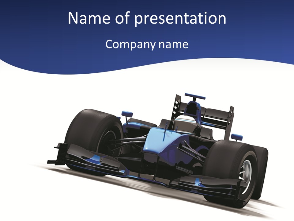 Isolated Automobile Super PowerPoint Template