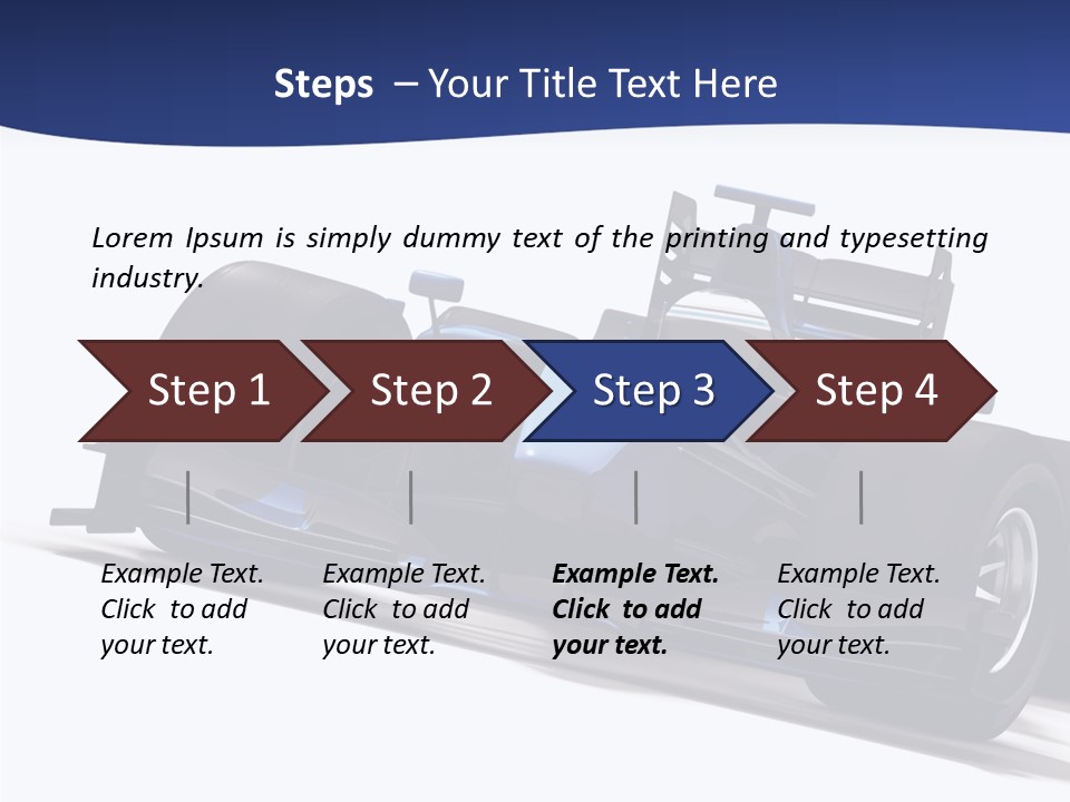Isolated Automobile Super PowerPoint Template