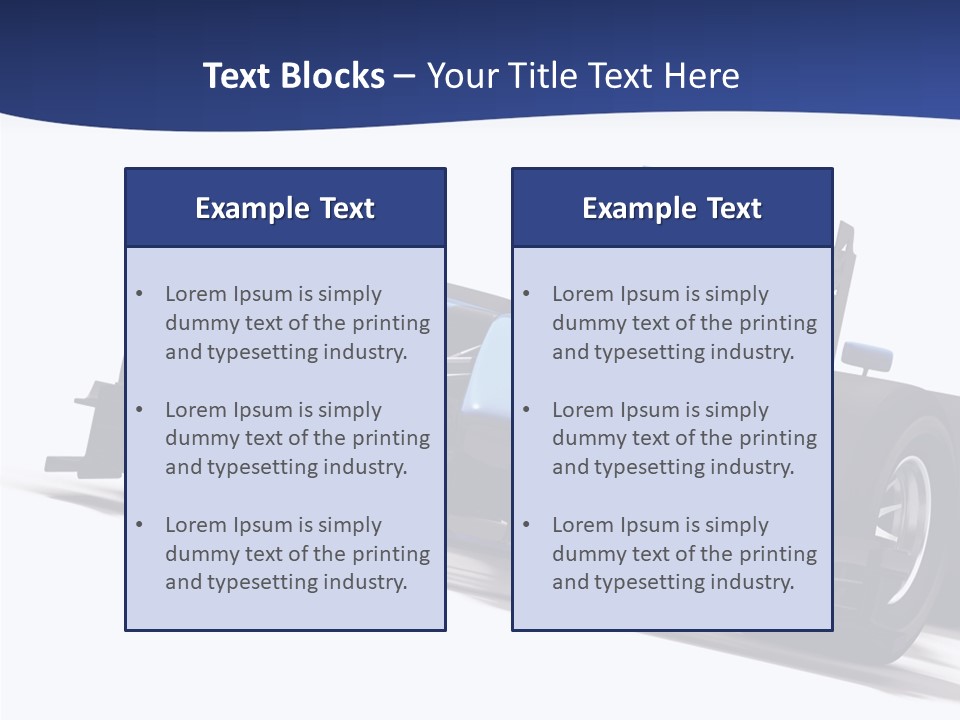 Isolated Automobile Super PowerPoint Template