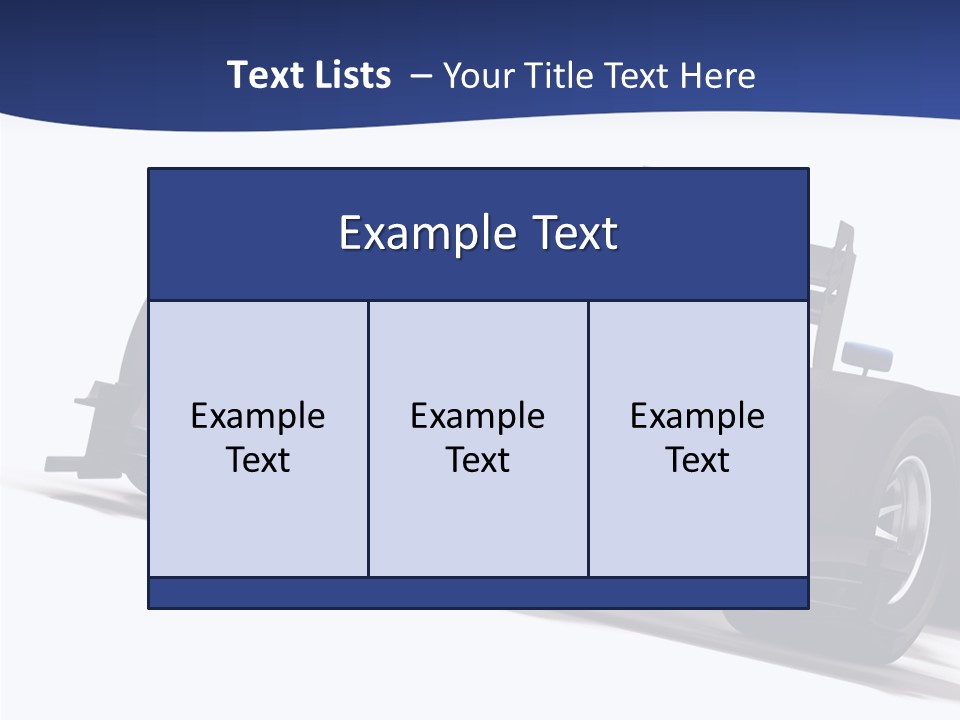 Isolated Automobile Super PowerPoint Template