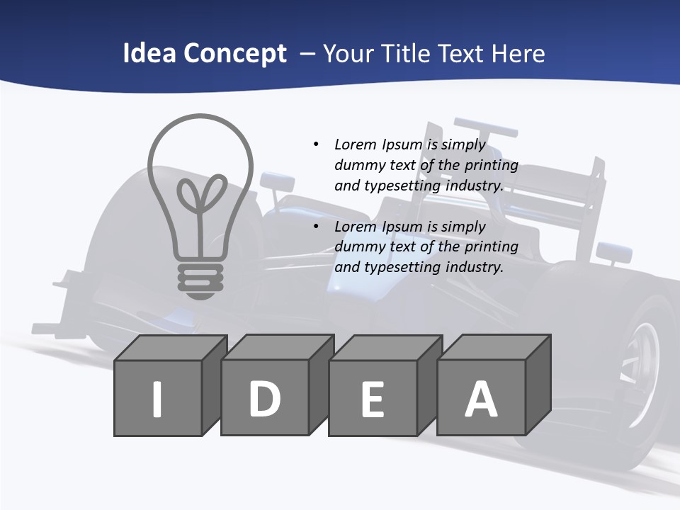 Isolated Automobile Super PowerPoint Template