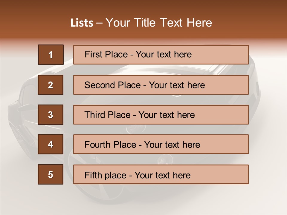 Isolated Automobile Super PowerPoint Template