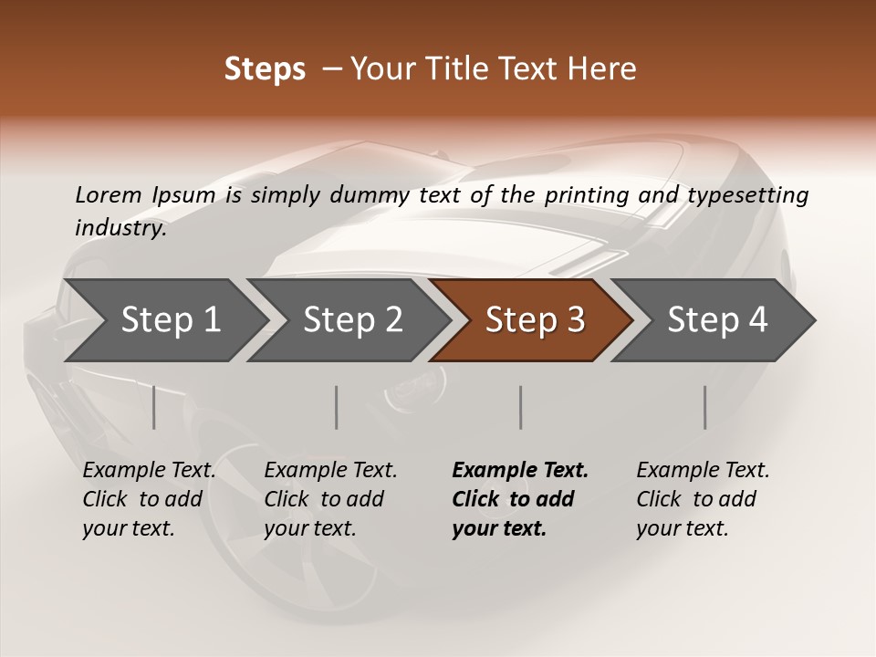 Isolated Automobile Super PowerPoint Template