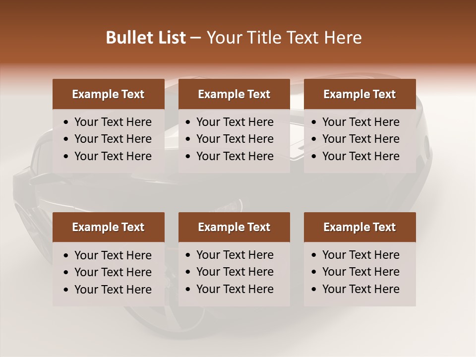 Isolated Automobile Super PowerPoint Template