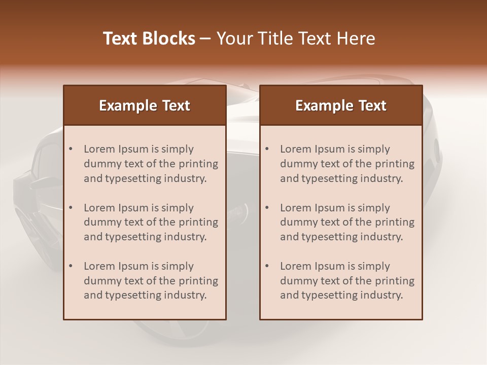 Isolated Automobile Super PowerPoint Template