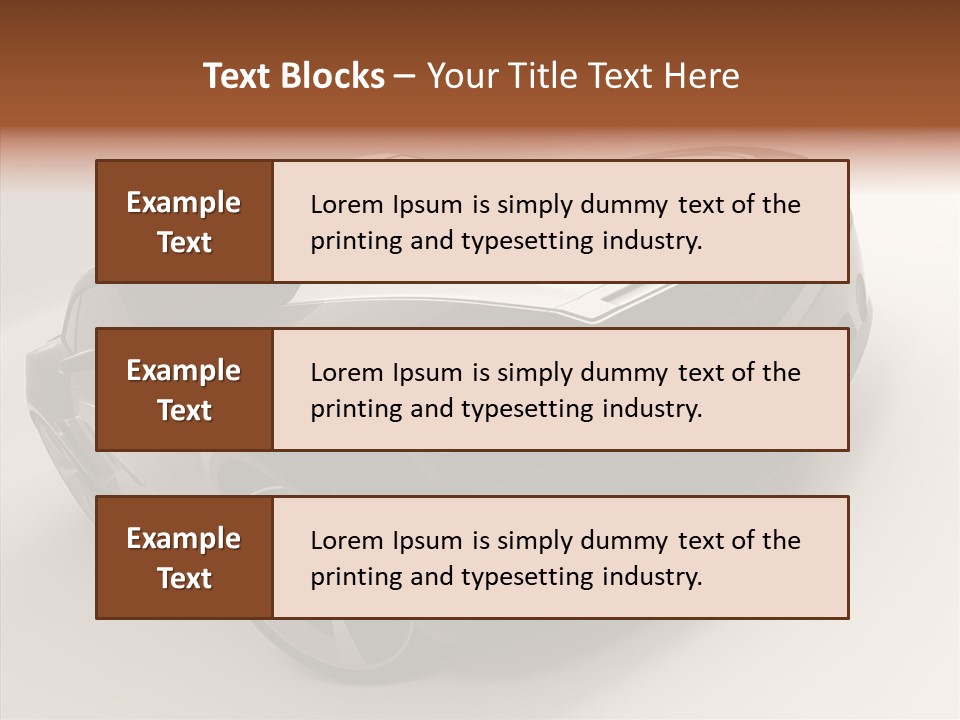 Isolated Automobile Super PowerPoint Template