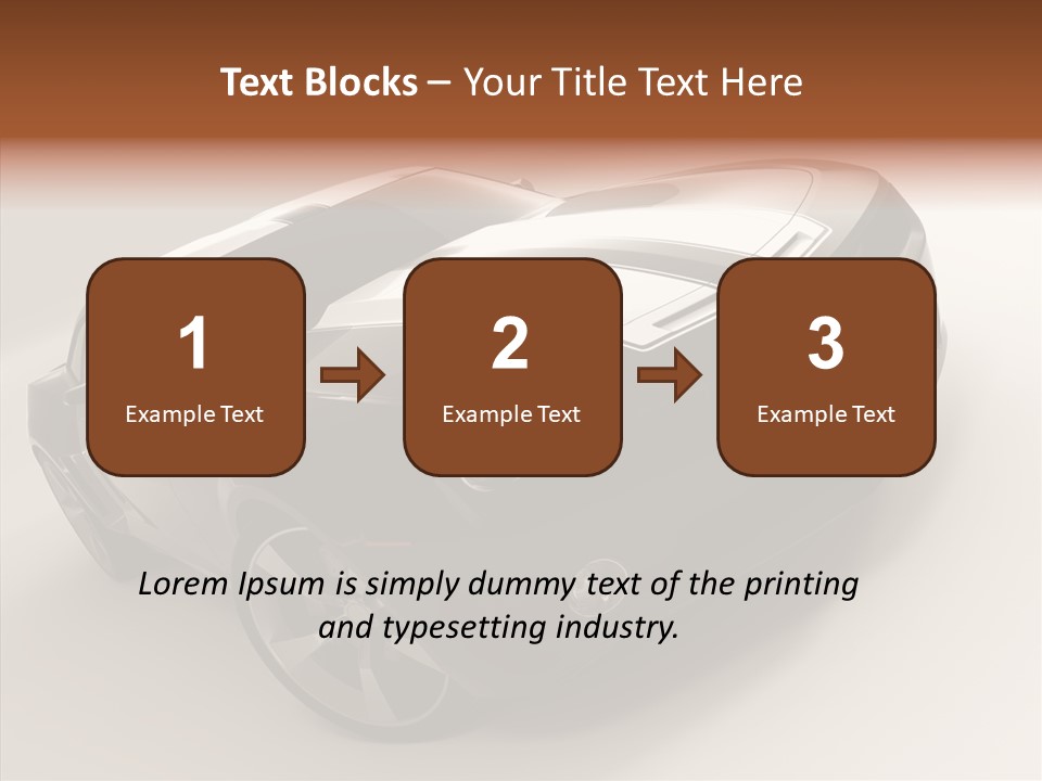 Isolated Automobile Super PowerPoint Template