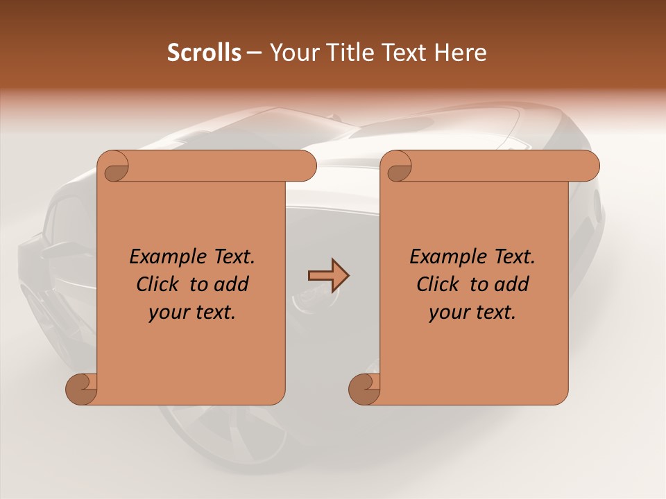Isolated Automobile Super PowerPoint Template