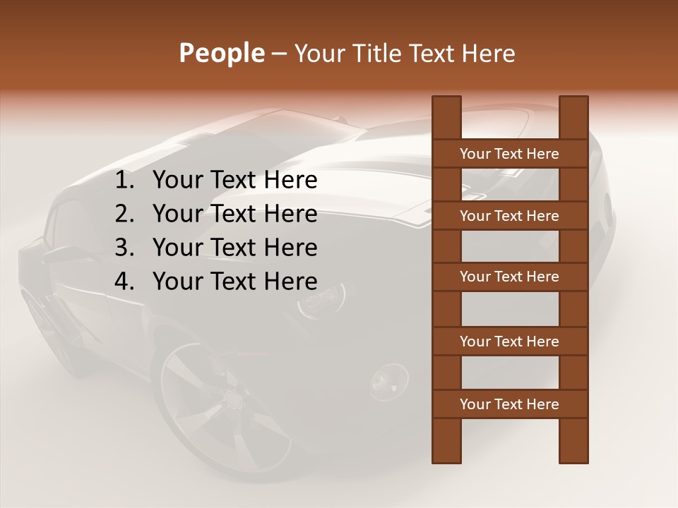 Isolated Automobile Super PowerPoint Template