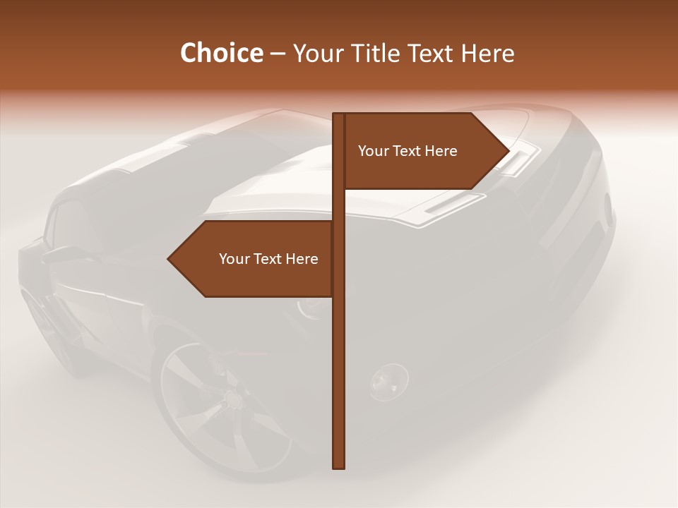 Isolated Automobile Super PowerPoint Template