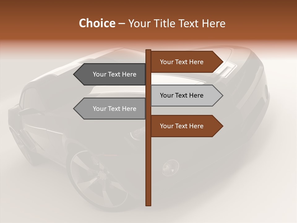 Isolated Automobile Super PowerPoint Template
