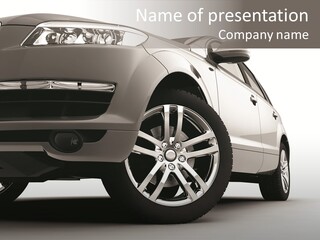 Performance Vehicle Drive PowerPoint Template