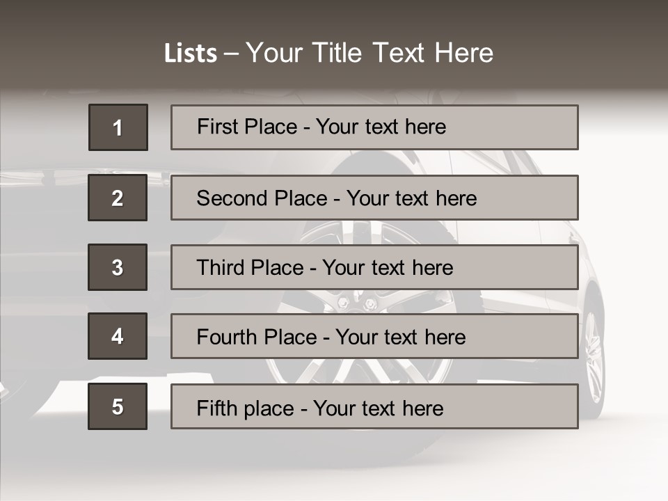 Performance Vehicle Drive PowerPoint Template