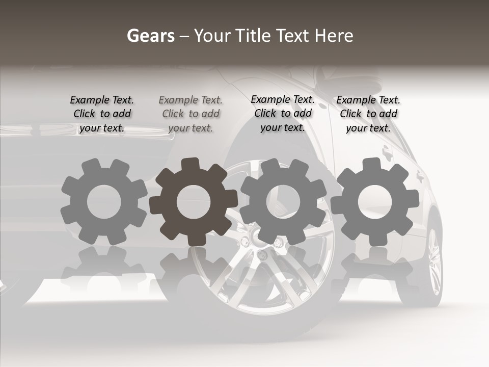 Performance Vehicle Drive PowerPoint Template