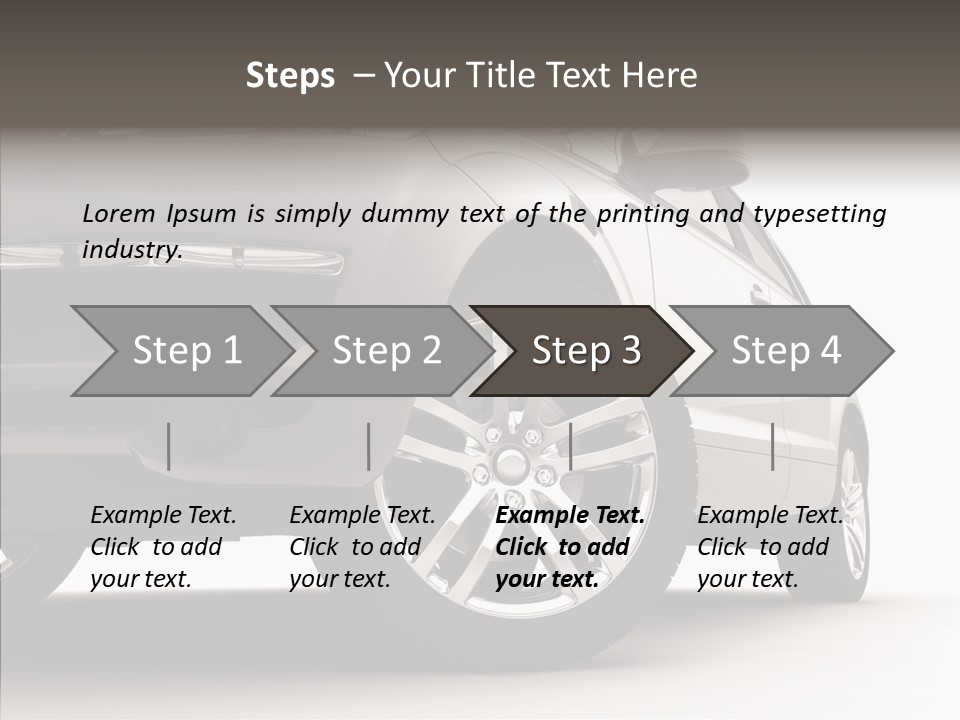 Performance Vehicle Drive PowerPoint Template