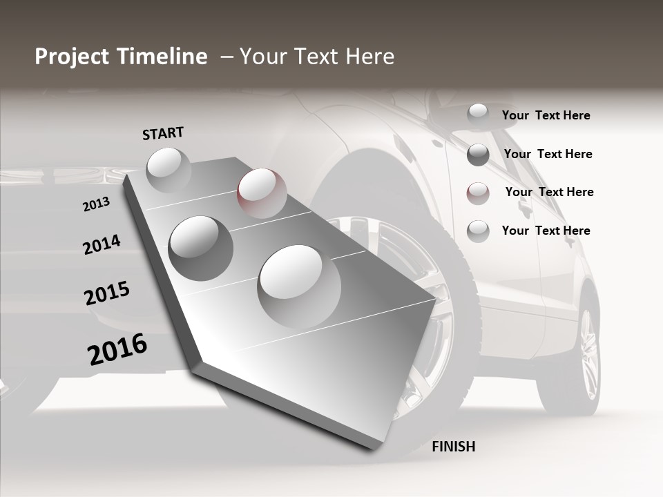 Performance Vehicle Drive PowerPoint Template