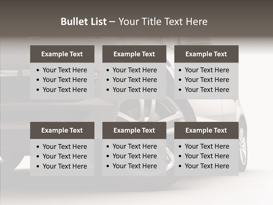 Performance Vehicle Drive PowerPoint Template