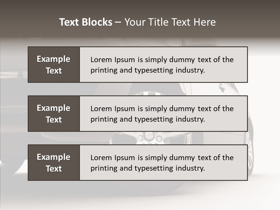Performance Vehicle Drive PowerPoint Template