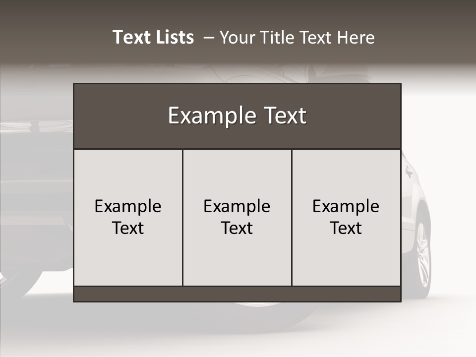 Performance Vehicle Drive PowerPoint Template