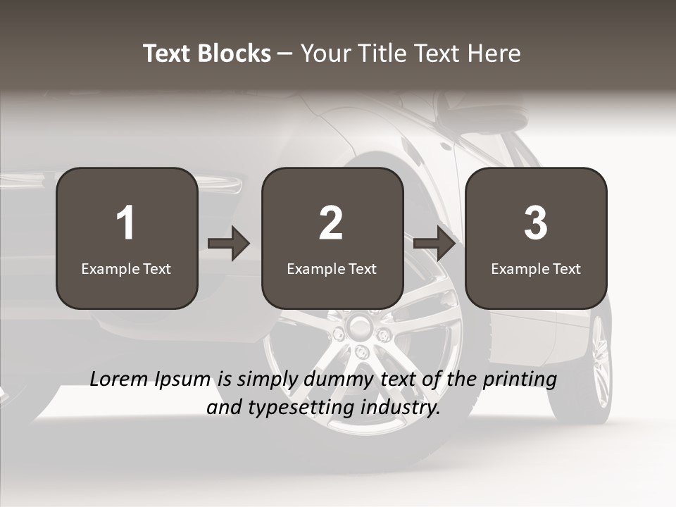 Performance Vehicle Drive PowerPoint Template