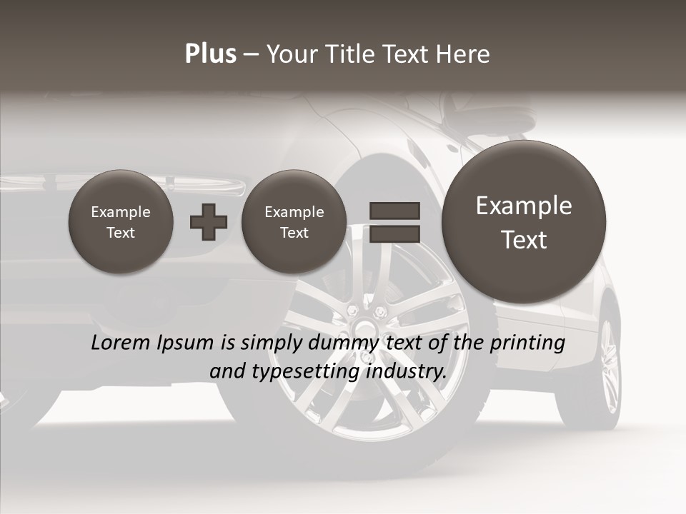 Performance Vehicle Drive PowerPoint Template