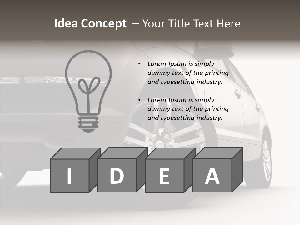 Performance Vehicle Drive PowerPoint Template