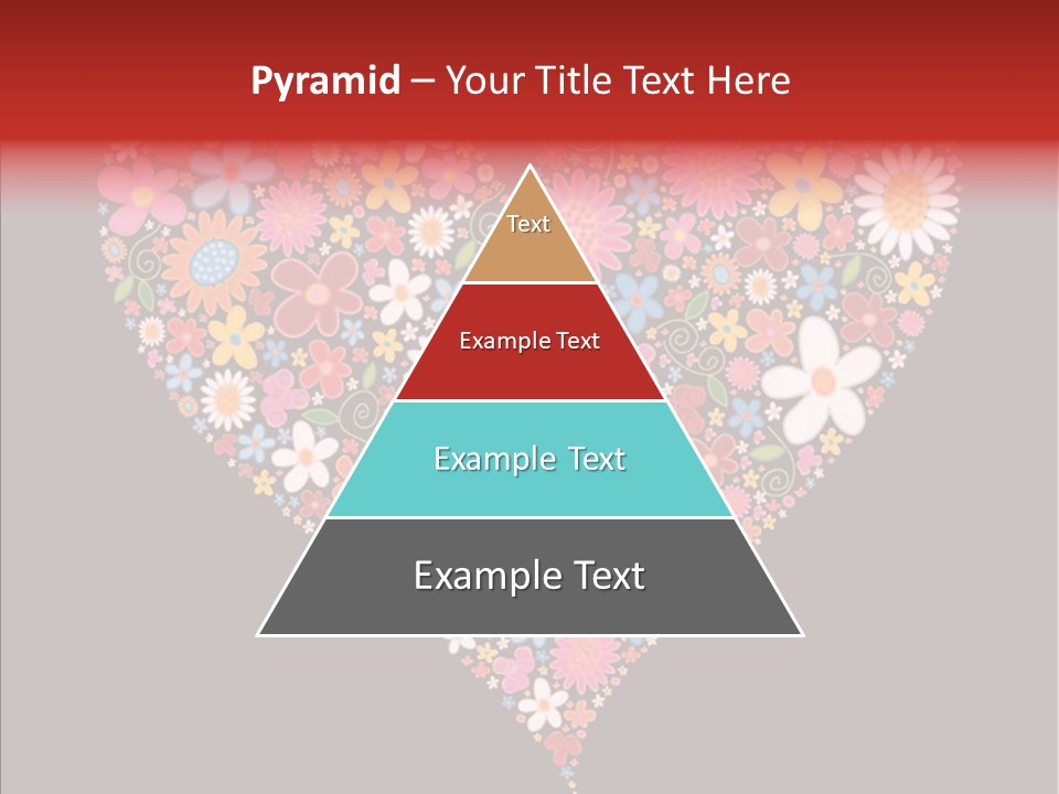 Cheerful Flower Black PowerPoint Template