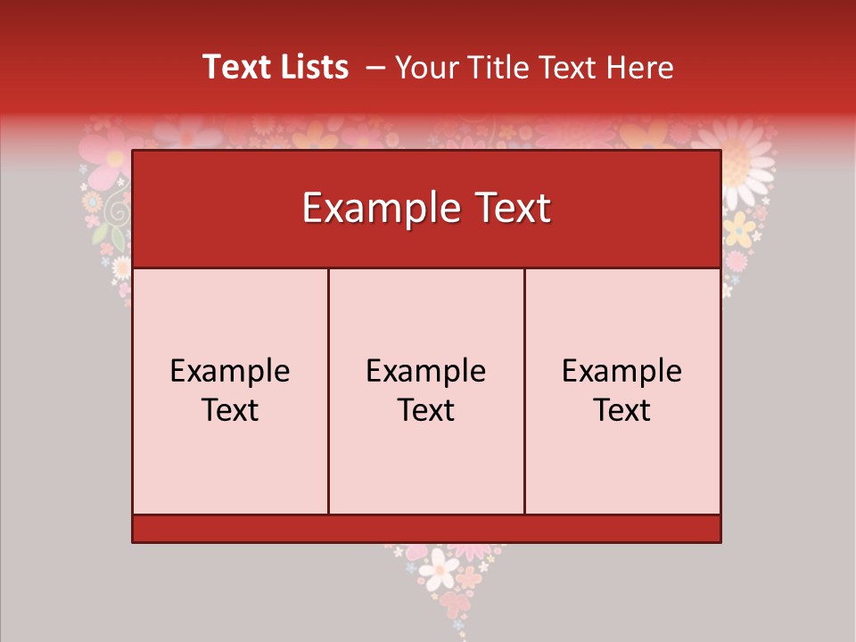 Cheerful Flower Black PowerPoint Template