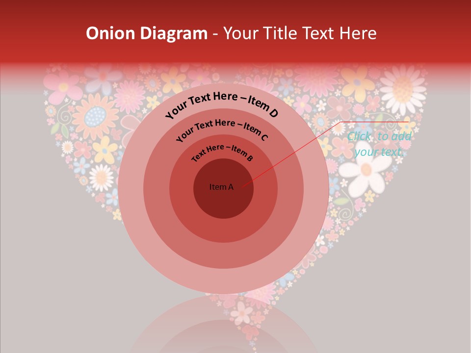 Cheerful Flower Black PowerPoint Template