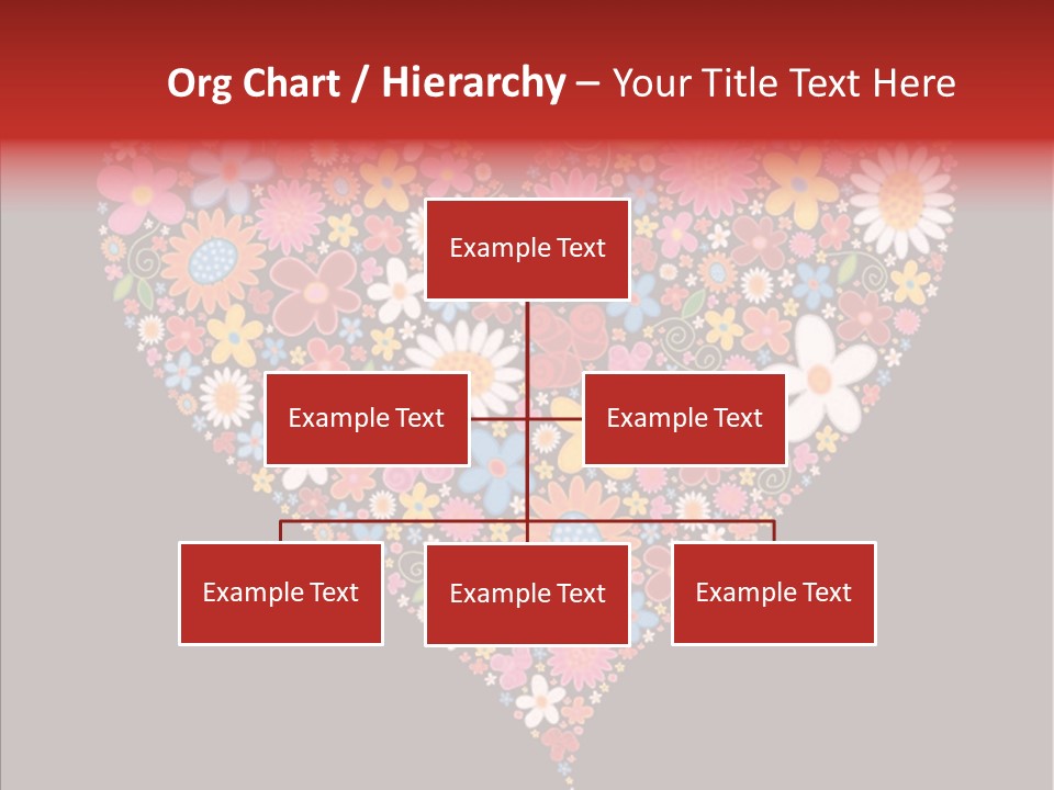 Cheerful Flower Black PowerPoint Template