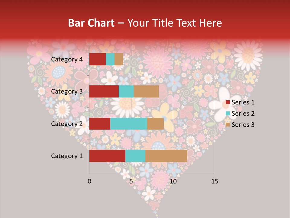 Cheerful Flower Black PowerPoint Template
