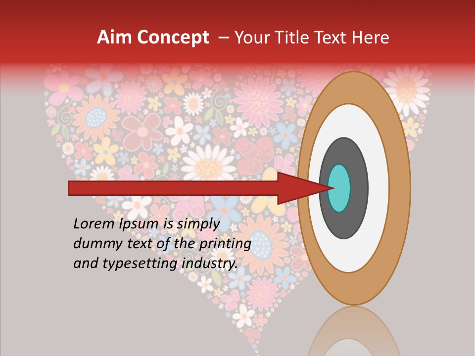 Cheerful Flower Black PowerPoint Template