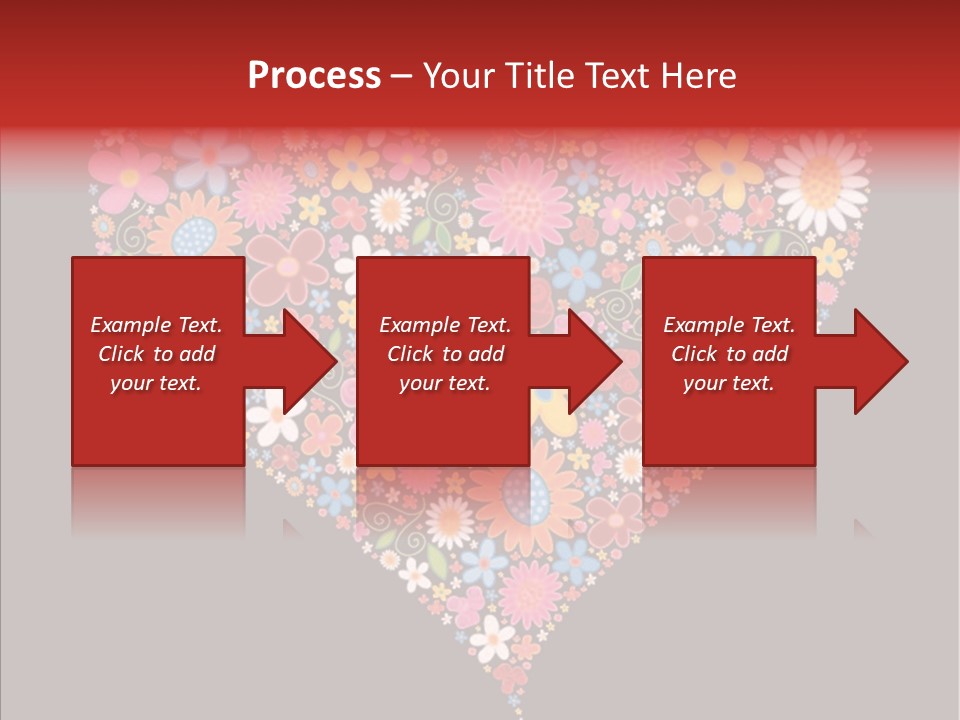 Cheerful Flower Black PowerPoint Template