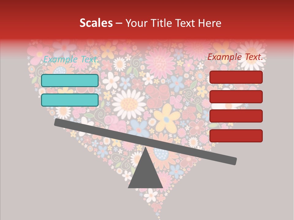 Cheerful Flower Black PowerPoint Template