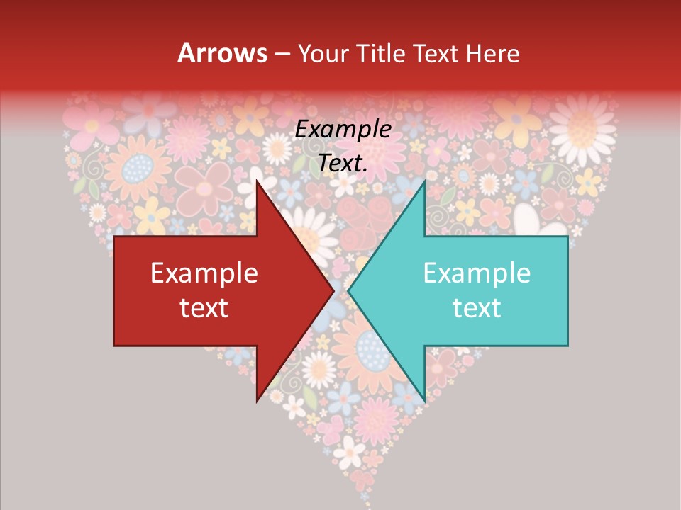 Cheerful Flower Black PowerPoint Template