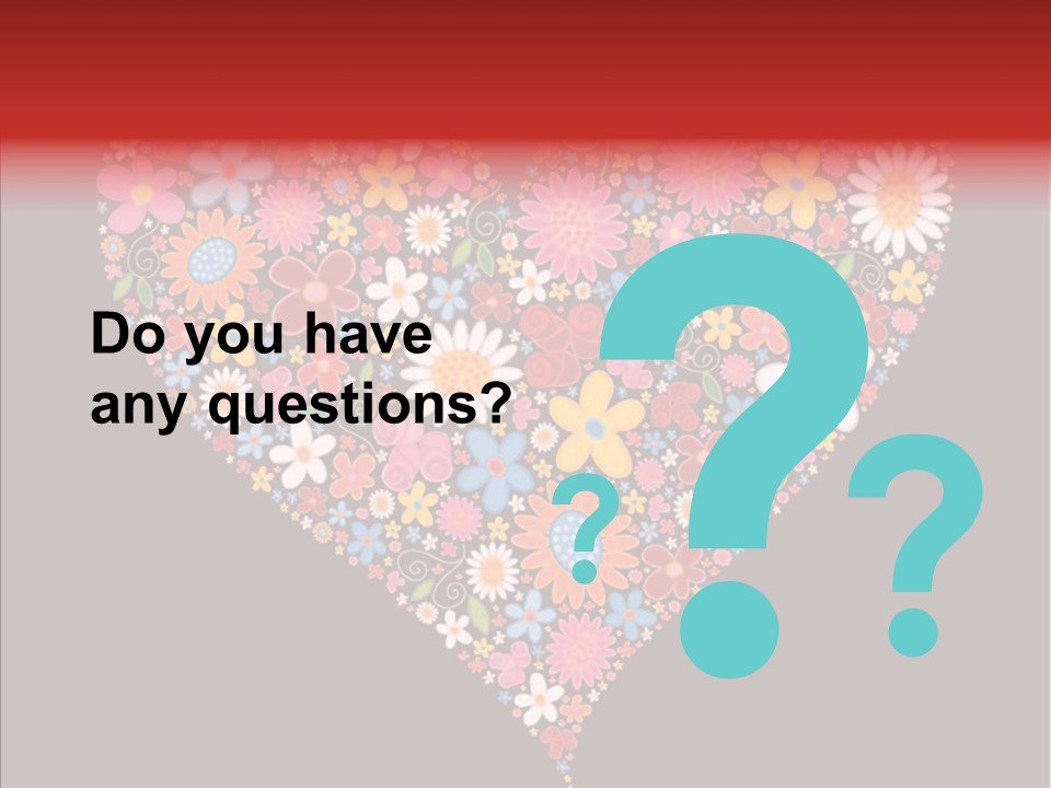 Cheerful Flower Black PowerPoint Template