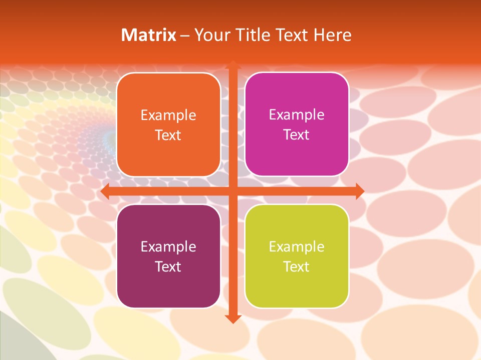 Orange Multicolored Green PowerPoint Template