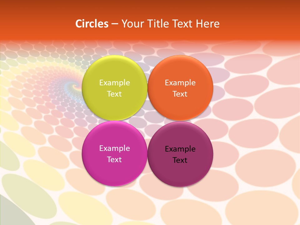 Orange Multicolored Green PowerPoint Template