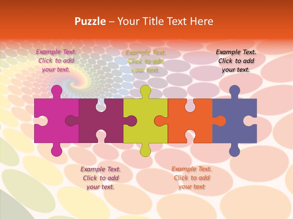 Orange Multicolored Green PowerPoint Template