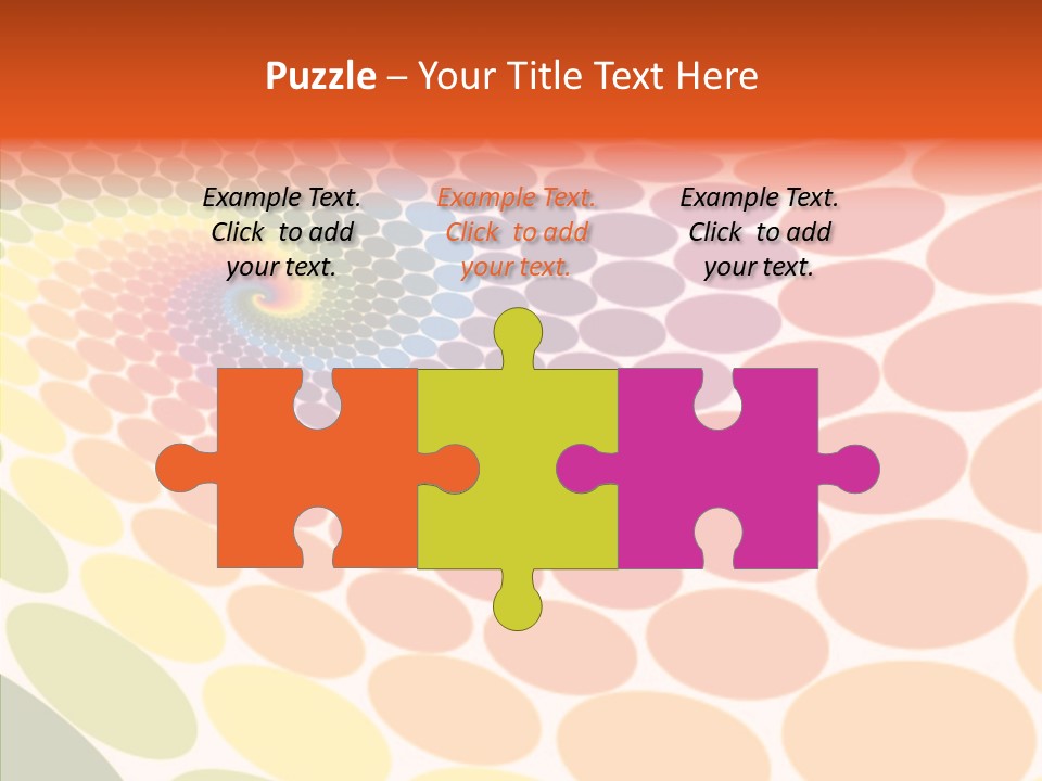 Orange Multicolored Green PowerPoint Template