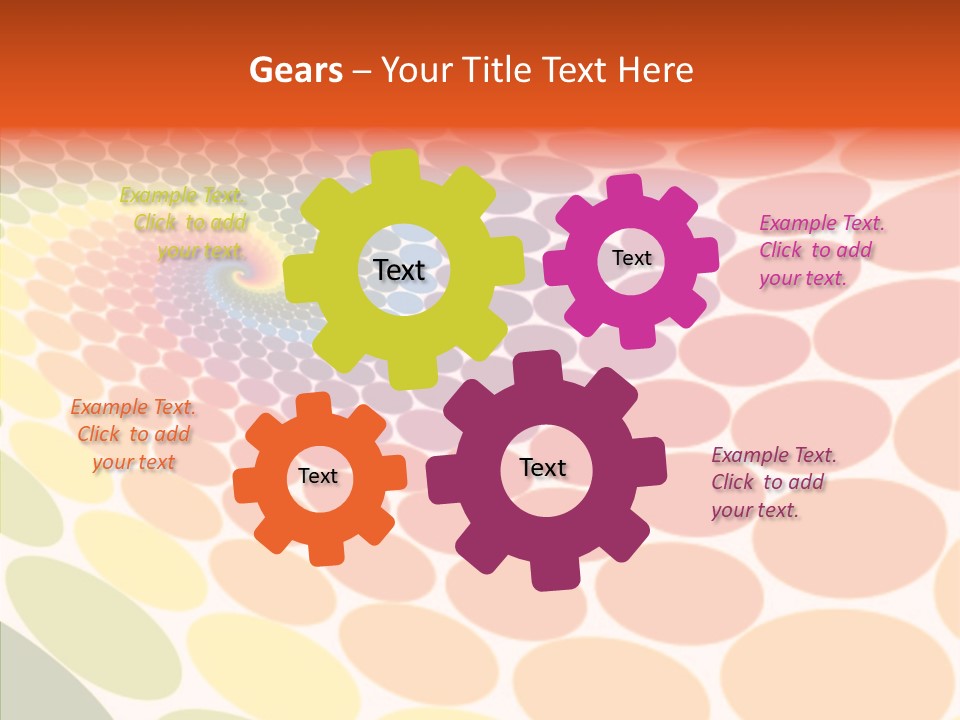 Orange Multicolored Green PowerPoint Template