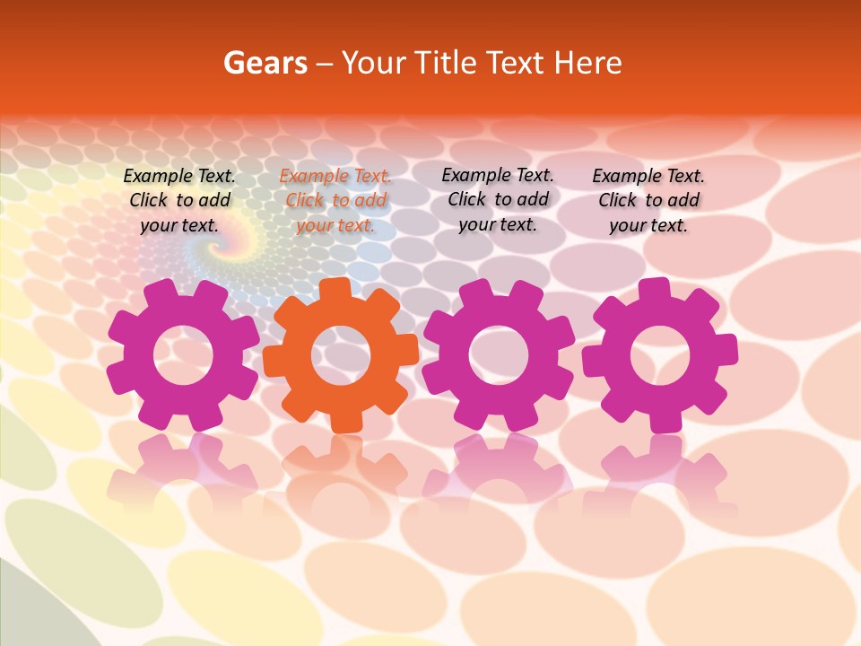 Orange Multicolored Green PowerPoint Template