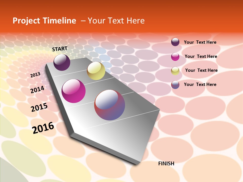 Orange Multicolored Green PowerPoint Template